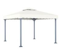Vidaxl Tonnelle 300x300 Cm Crème Aluminium Blanc