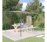 Prieel 3x3 m 180 g/mÂ² stof en staal beige362463