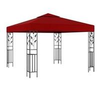 vidaXL Prieel 3x3 m wijnrood47947 Rouge G