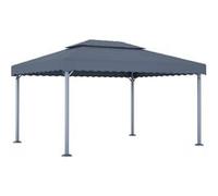 vidaXL Tonnelle 400x300 cm – Aluminium Anthracite Gris