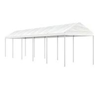 Vidaxl Belvédère Avec Toit Blanc 11,15x2,28x2,69 M Polyéthylène