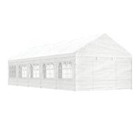 Vidaxl Belvédère Avec Toit Blanc 11,15x4,08x3,22 M Polyéthylène