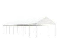 Vidaxl Belvédère Avec Toit Blanc 15,61x4,08x3,22 M Polyéthylène