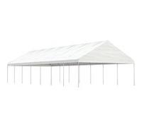 Vidaxl Belvédère Avec Toit Blanc 15,61x5,88x3,75 M Polyéthylène