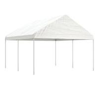 Vidaxl Belvédère Avec Toit Blanc 4,46x4,08x3,22 M Polyéthylène