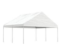 Vidaxl Belvédère Avec Toit Blanc 4,46x5,88x3,75 M Polyéthylène