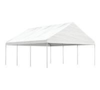 vidaXL Belvédère avec toit blanc 6,69x5,88x3,75 m polyéthylène 3155519