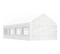 Vidaxl Belvédère Avec Toit Blanc 8,92x4,08x3,22 M Polyéthylène