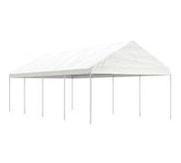 Vidaxl Belvédère Avec Toit Blanc 8,92x4,08x3,22 M Polyéthylène