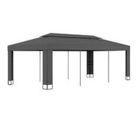 Vidaxl Tonnelle Avec Toit Double 3x6 M Anthracite Multicolore