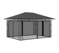Belvédère avec Moustiquaire 4x3x2,73 m Crème 180 g/m² Tonnelle Jardin vidaXL