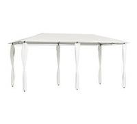 vidaXL Prieel met paalhoezen 160 g/m² 2,98x5,3x2,59 m crÃmekleurig313617 Crème G