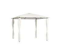 vidaXL Prieel met paalhoezen 160 g/m² 3x3x2,6 m crÃmekleurig313605