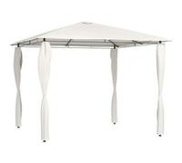 vidaXL Belvédère avec revêtement de poteaux 3x3x2,6 m Crème 160 g/m²