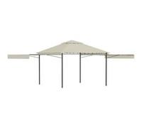 Prieel met uitschuifbare daken 180 g/m² 3x3x2,75 m crÃme48003