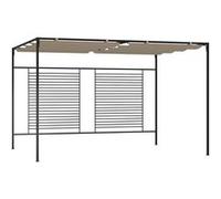 Vidaxl Belvédère Avec Auvent Rétractable 3x4x2,3 M Taupe 180 G/M²