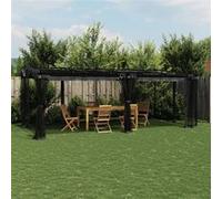 Vidaxl Tonnelle Avec Parois En Filet Anthracite 6x3 M Acier