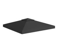 vidaXL Prieeldak 2-laags 310 g/mÂ² 3x3 m zwart312072 Noir G