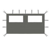 vidaXL Prieelzijwand met ramen 4x2 m antracietkleurig3070423 G