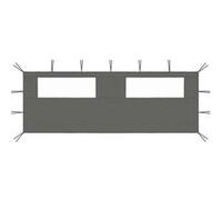 vidaXL Paroi latérale pour pergola avec fenêtres 6x2 m Anthracite 3070415 G