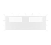 vidaXL Paroi latérale de belvédère avec fenêtres 6x2 m Blanc