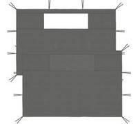 vidaXL Parois latérales pour tonnelle 2 pièces avec fenêtres Anthracite 3070427