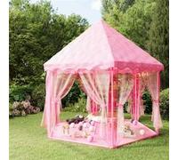 vidaXL Prinsessenspeeltent met 250 Ballen 133x140 cm roze3107714 Rose G