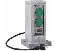 Prise de Jardin avec Pilier de Capteur Crépusculaire Extérieur Courant vidaXL