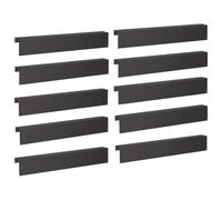vidaXL Profilé de recouvrement de Jardin 10 pc 100 x 10 x 15 cm Acier