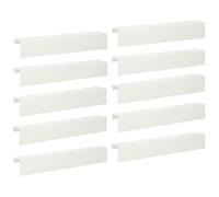 vidaXL Profilé de recouvrement de Jardin 10 pc 100 x 20 x 15 cm Acier