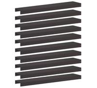 vidaXL Profilé de recouvrement de Jardin 10 pc 100 x 20 x 5 cm Acier