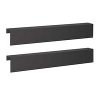 vidaXL Profilé de recouvrement de Jardin 2 pc 100 x 10 x 15 cm Acier
