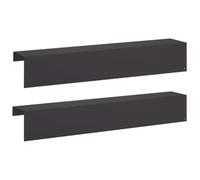 vidaXL Profilé de recouvrement de Jardin 2 pc 100 x 15 x 15 cm Acier