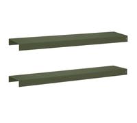 vidaXL Profilé de recouvrement de Jardin 2 pc 100 x 20 x 5 cm Acier