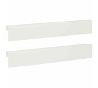 vidaXL Profilé de recouvrement de Jardin 2 pc 100 x 5 x 15 cm Acier