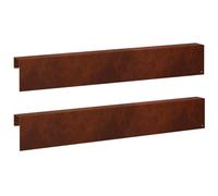 vidaXL Profilé de recouvrement de Jardin 2 pc 100 x 6 x 15 cm