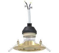 Spots encastrés - 6 pcs - Ronds - GU10 - Or - Métal - LED