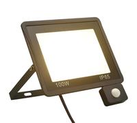 vidaXL Projecteur à LED avec capteur 100 W Blanc chaud pour extérieur