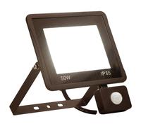 vidaXL Projecteur à LED avec capteur 50 W Blanc chaud