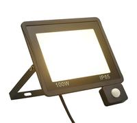 vidaXL Projecteur à LED avec capteur 100 W Blanc chaud