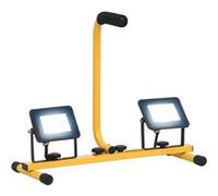 vidaXL Projecteur à LED avec Poignée Lampe d'Extérieur Eclairage de Sécurité de Jardin Projecteur d'Extérieur Atelier 2x20 W 149649 Blanc G