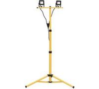 Projecteur à LED avec Trépied Lampe d'Extérieur Eclairage de Sécurité de Jardin Projecteur d'Extérieur Atelier 2x10 W 149658