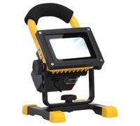 vidaXL Projecteur à LED Rechargeable avec Poignée Lampe de Jardin Travail Extérieur Camping Chantier de Construction 30 W Blanc Froid