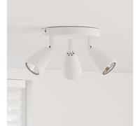 vidaXL Projecteur de Plafond 3 Voies Réglable Blanc GU10