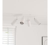 vidaXL Projecteur de plafond 4 voies ajustable blanc GU10