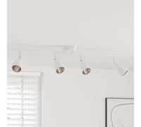 vidaXL Projecteur de plafond 4 voies réglable blanc GU10