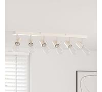 vidaXL Projecteur de plafond 6 voies ajustable en nickel brossé E27