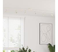 VidaXL Projecteur de plafond 6 voies réglables en nickel brossé GU10