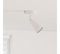 vidaXL Projecteur de plafond à 1 voie réglable blanc GU10