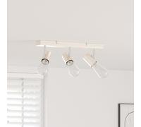 Vidaxl Projecteur De Plafond Réglable 3 Voies Nickel Brossé E27